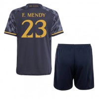 Real Madrid Ferland Mendy #23 Auswärts Trikotsatz Kinder 2023-24 Kurzarm (+ Kurze Hosen)